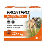 FRONTPRO® Kautablette für Hunde (>4-10kg) - effektiver Floh- und Zeckenschutz