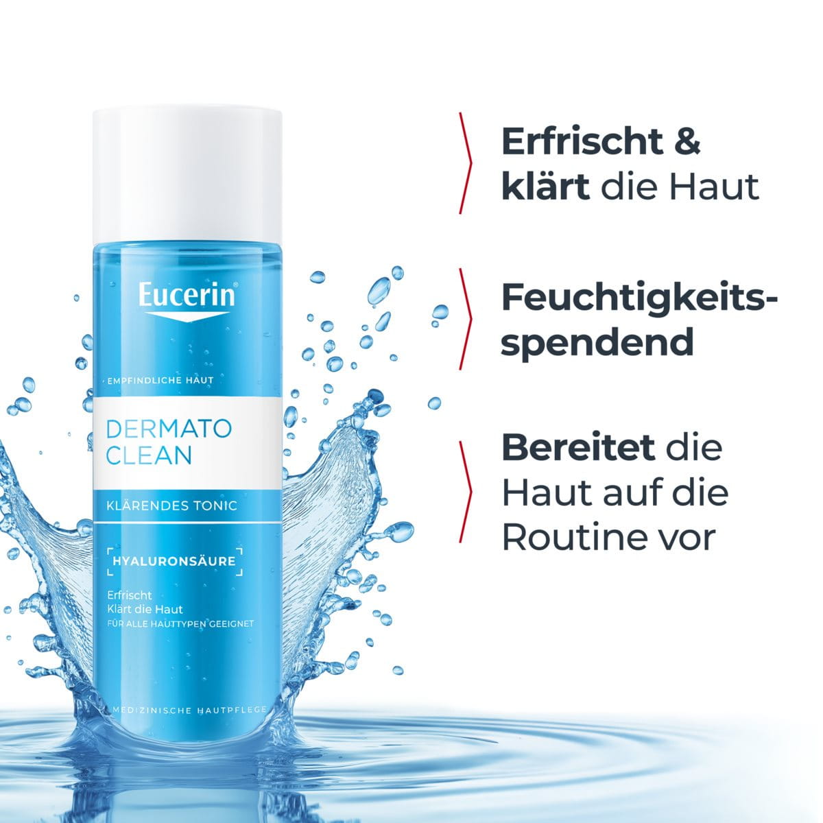 Eucerin DermatoCLEAN [HYALURON] Klärendes Gesichtswasser – Bild 2