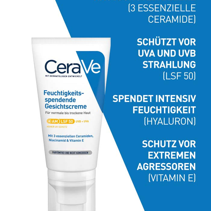 CeraVe Feuchtigkeitsspendende Gesichtscreme mit LSF 30 – Bild 2