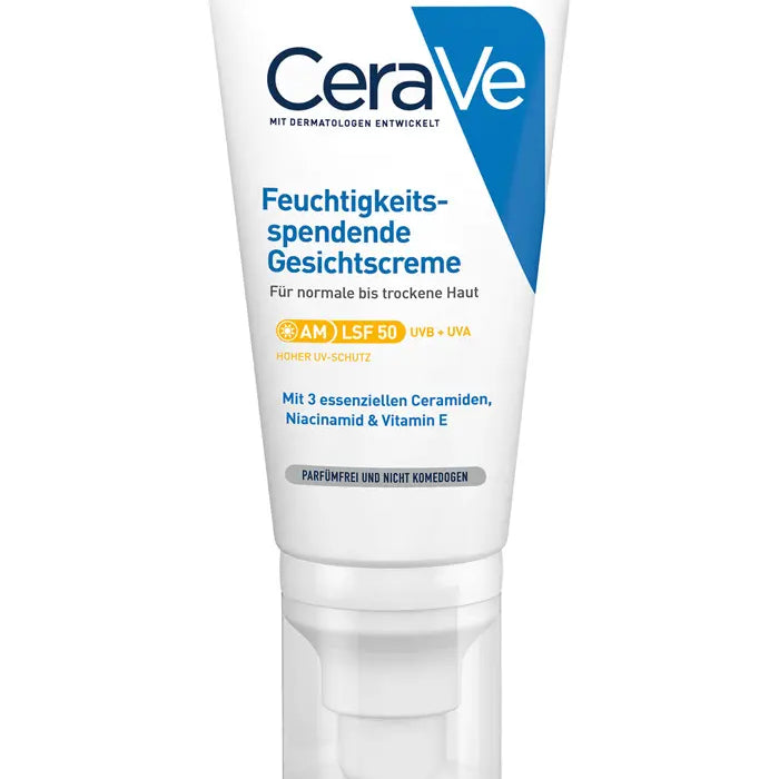 CeraVe Feuchtigkeitsspendende Gesichtscreme mit LSF 50 – Bild 1